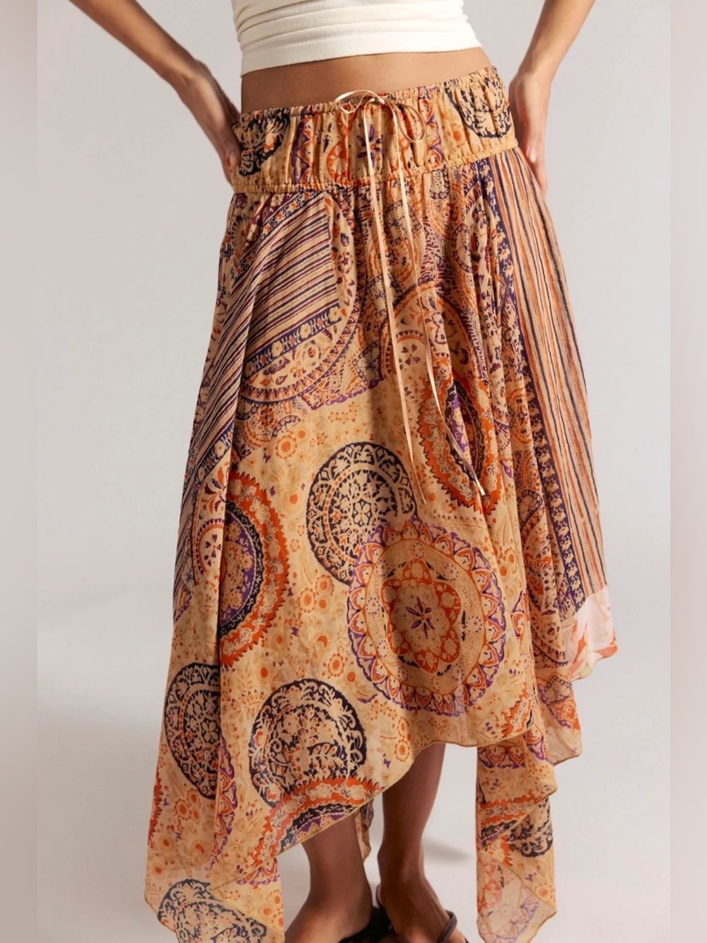 Free People One Kaia Asymmetrical Skirt